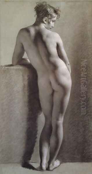 Female Nude From Behind Oil Painting by Pierre-Paul Prud'hon