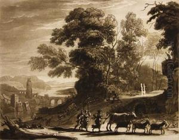 Landscape Oil Painting by Claude Lorrain (Gellee)