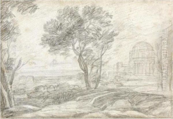 A View Of Delphi by Claude Lorrain (Gellee)