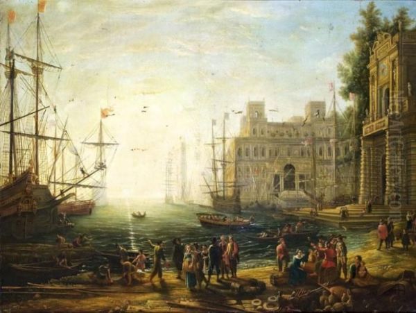 Kikotoi Reszlet Oil Painting by Claude Lorrain (Gellee)