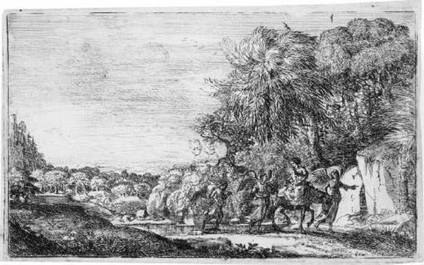 Die Flucht Nach Agypten Oil Painting by Claude Lorrain (Gellee)