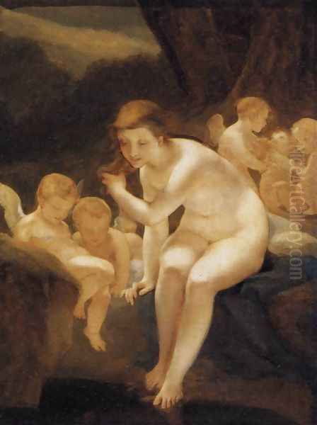 Venus Bathing c. 1810 Oil Painting by Pierre-Paul Prud'hon