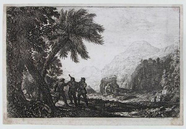 Scene De Brigands (strasenrauberszene). Oil Painting by Claude Lorrain (Gellee)