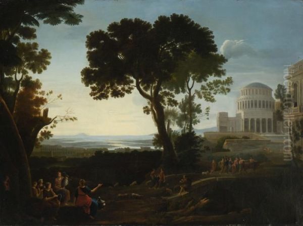 Auf Dem Weg Nach Delphi. Oil Painting by Claude Lorrain (Gellee)