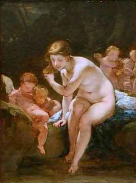 Venus Bathing Oil Painting by Pierre-Paul Prud'hon