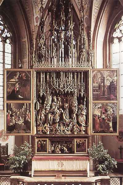 St Wolfgang Altarpiece Oil Painting by Michael Pacher