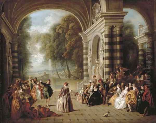 Les Plaisirs du Bal Oil Painting by Jean-Baptiste Joseph Pater