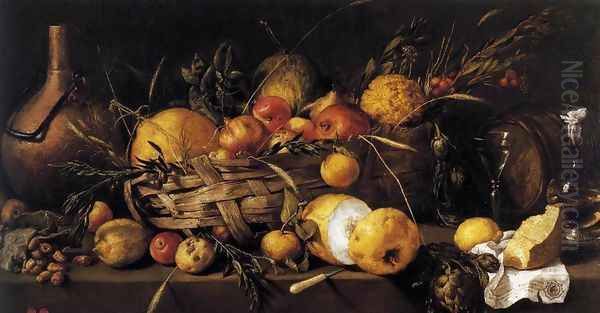 Still-Life with Fruit Oil Painting by Antonio de Pereda