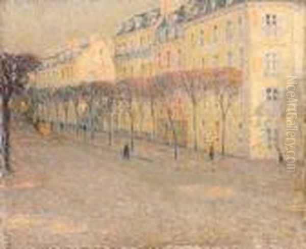 Le Boulevard Du Roi Oil Painting by Henri Eugene Augustin Le Sidaner