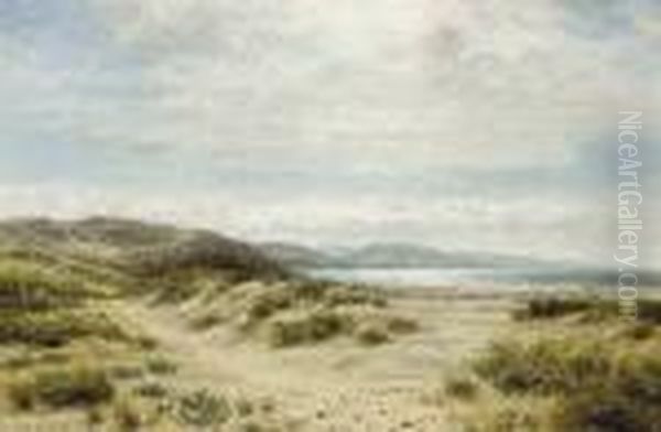 On The Welsh Coast Near Towyn Oil Painting by Benjamin Williams Leader