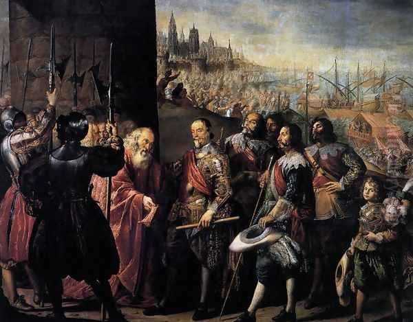 The Relief of Genoa 1634-35 Oil Painting by Antonio de Pereda