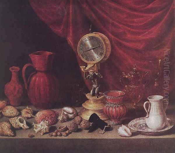 Still-life with a Pendulum Oil Painting by Antonio de Pereda