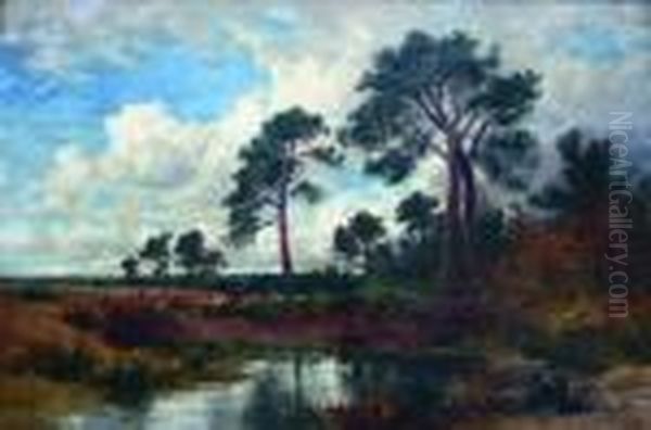 Surrey Pines Oil Painting by Benjamin Williams Leader