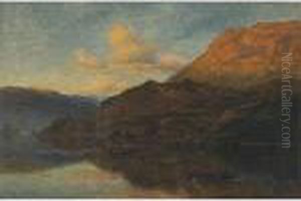 Ulleswater - Evening Oil Painting by Benjamin Williams Leader