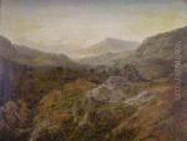 A View Of Snowdon Oil Painting by Benjamin Williams Leader