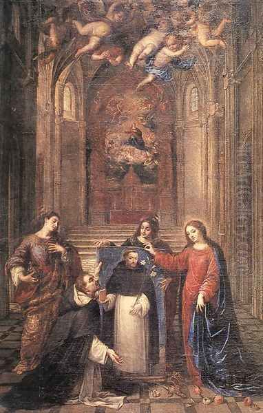 St Dominic 2 Oil Painting by Antonio de Pereda