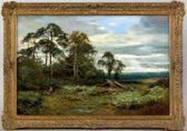 Landscape Oil Painting by Benjamin Williams Leader