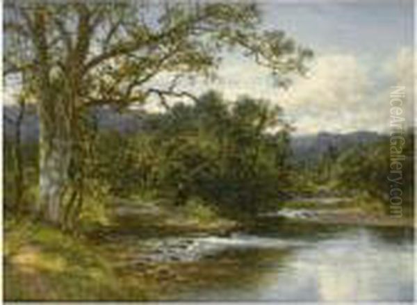 Bettws-y-coed, North Wales Oil Painting by Benjamin Williams Leader