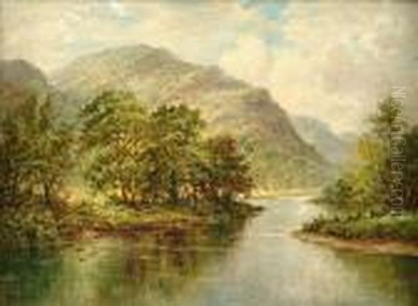 Leader, R.a. Llugwy River, North Wales Oil Painting by Benjamin Williams Leader