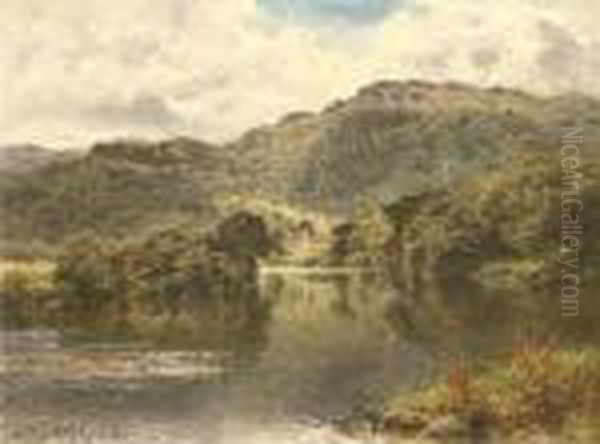 The Conway At Bettws-y-coed Oil Painting by Benjamin Williams Leader