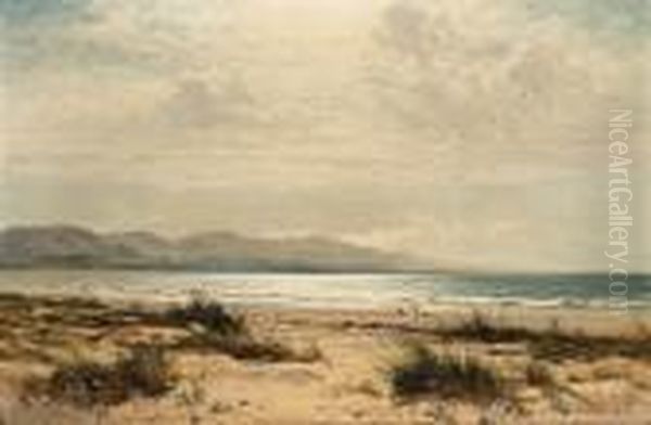 On The Sands Oil Painting by Benjamin Williams Leader