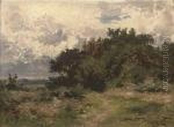 Burrow's Cross Oil Painting by Benjamin Williams Leader