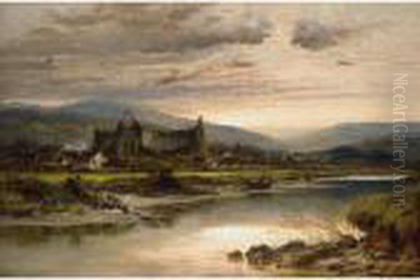 Tintern Abbey Oil Painting by Benjamin Williams Leader