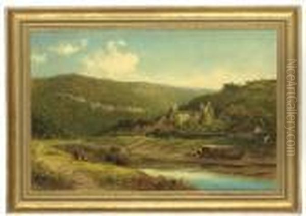 Tintern Abbey Oil Painting by Benjamin Williams Leader