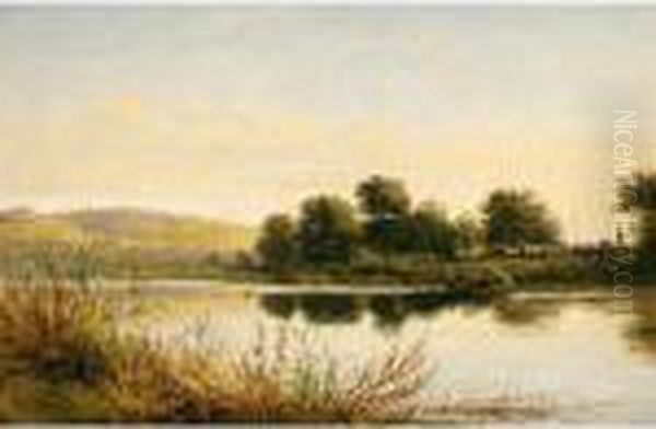 Streatley-on-thames Oil Painting by Benjamin Williams Leader