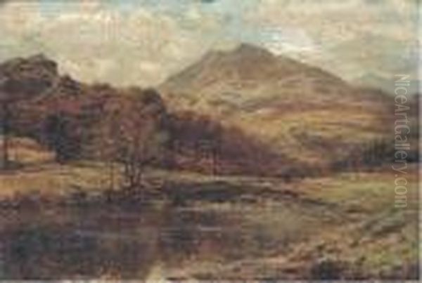 A River From The Hills Oil Painting by Benjamin Williams Leader