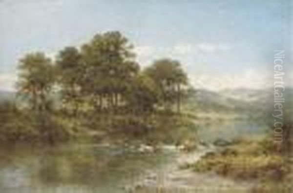 A Stream From The Hills Oil Painting by Benjamin Williams Leader