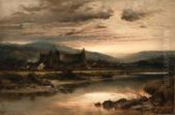 Tintern Abbey Oil Painting by Benjamin Williams Leader