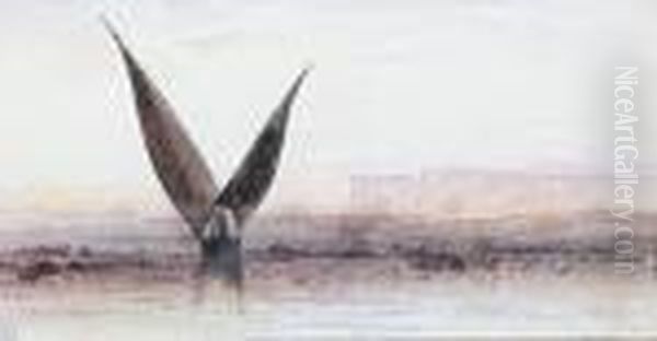 View On The Nile Oil Painting by Edward Lear