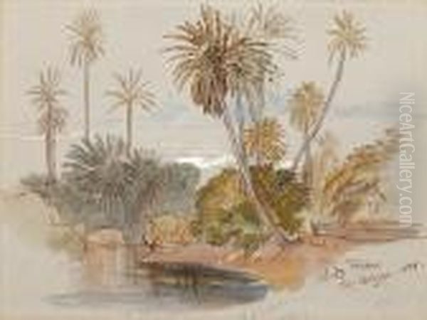 Wadi Feiran, Sinai Oil Painting by Edward Lear