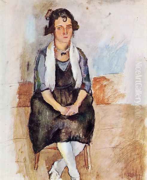 A Lady from Matigues Oil Painting by Jules Pascin