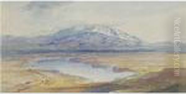 Mount Olympus, Greece Oil Painting by Edward Lear