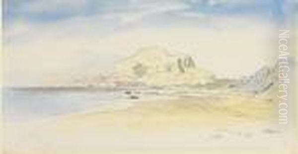 Cefalu, Sicily Oil Painting by Edward Lear