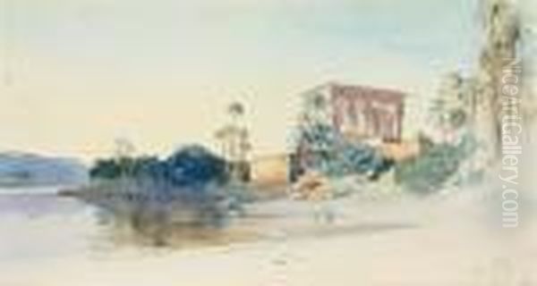 Philae, Egypt Oil Painting by Edward Lear