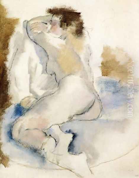 Germaine Oil Painting by Jules Pascin