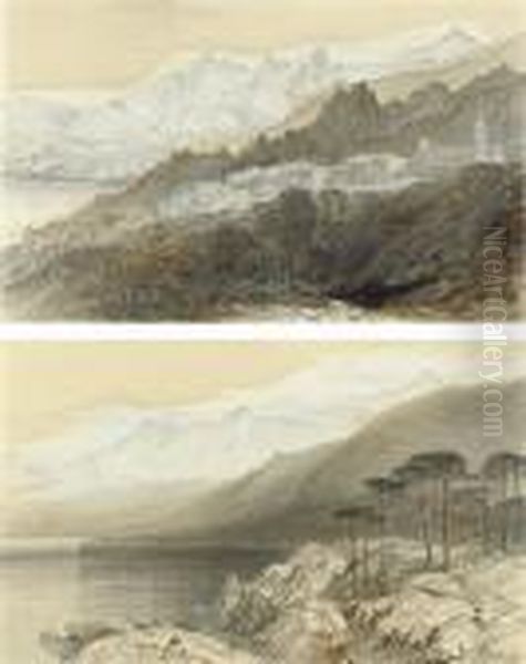 La Piana Oil Painting by Edward Lear