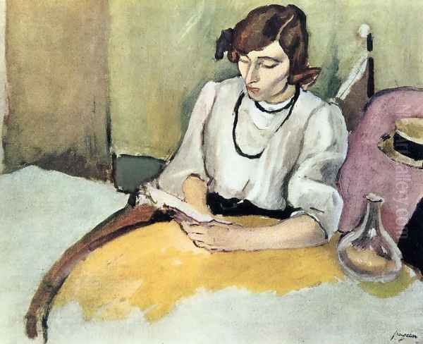 Portrait of Hermine David Oil Painting by Jules Pascin