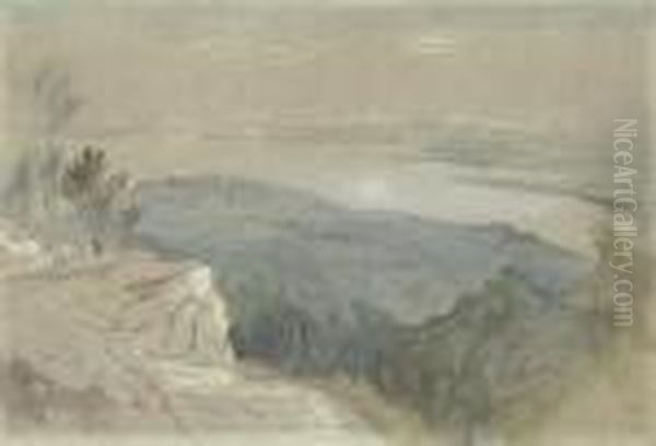 View Near The Dalmatian Coast Oil Painting by Edward Lear