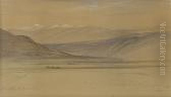 The Black Mountain, Cephalonia Oil Painting by Edward Lear