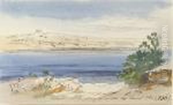 View Of Selmun, Malta Oil Painting by Edward Lear