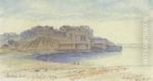 Chunar, India Oil Painting by Edward Lear