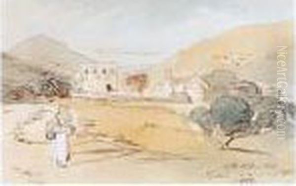 View Of Cythera, Greece Oil Painting by Edward Lear