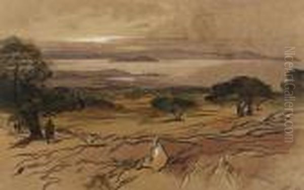 Suda Bay, Khani, Crete Oil Painting by Edward Lear