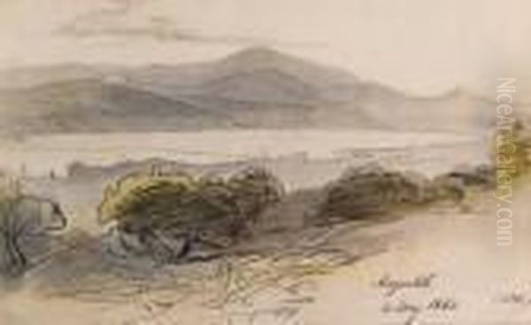 View Of Argostoli, Greece Oil Painting by Edward Lear