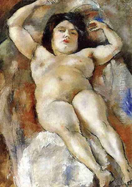 Nude Oil Painting by Jules Pascin