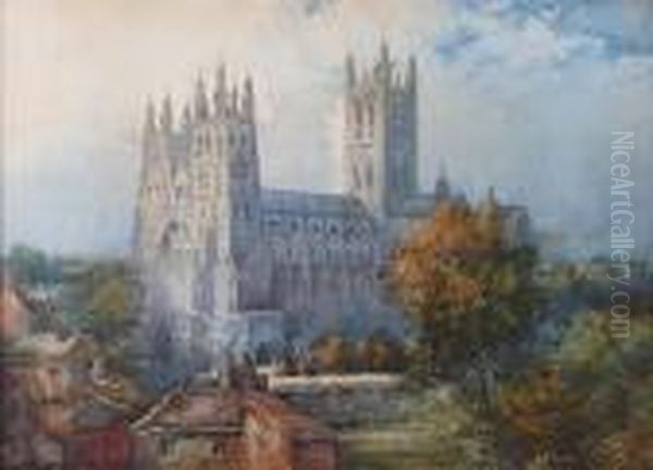 Canterbury Oil Painting by Noel Harry Leaver